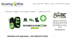 Desktop Screenshot of growingmarijuanaelite.com