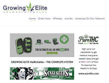 Tablet Screenshot of growingmarijuanaelite.com